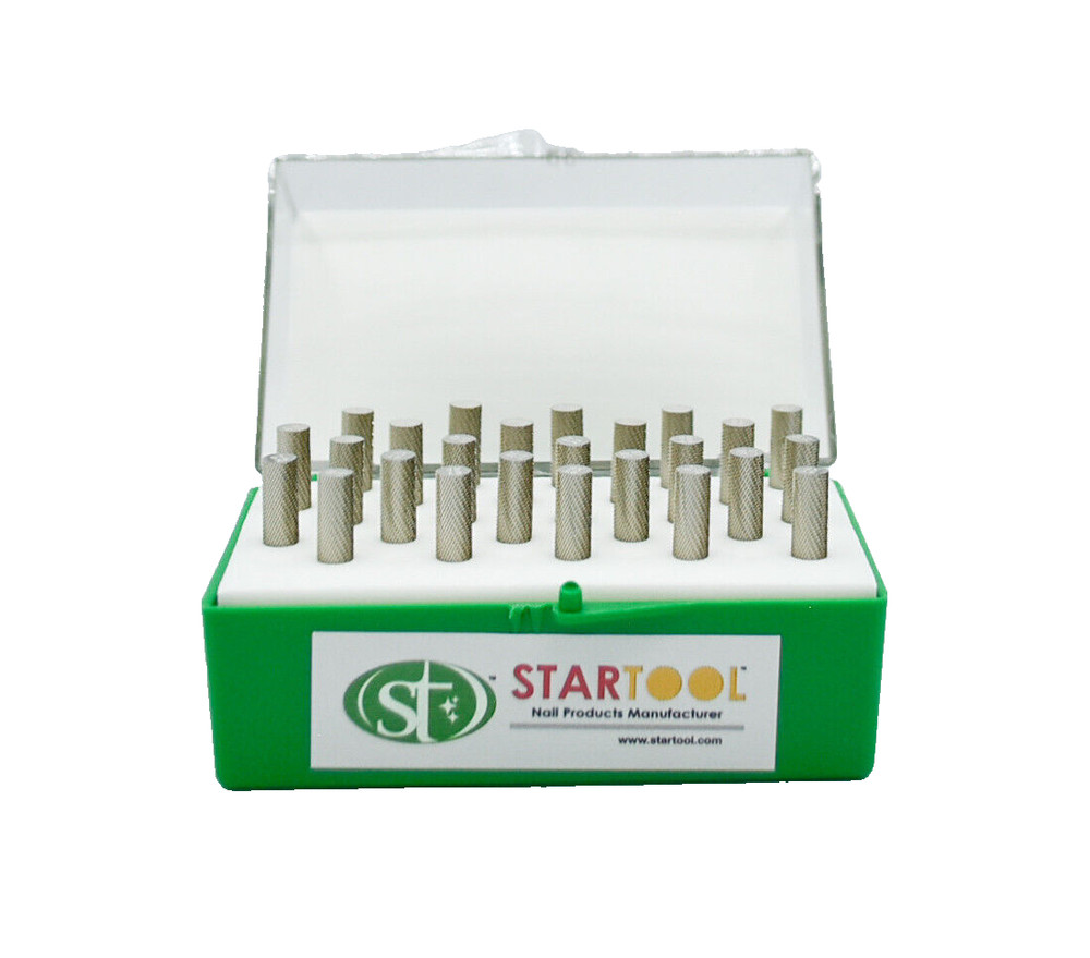 Startool Acrylic Nail Drill 3/32" STXF Extra Fine (Small Head) Silver ( 4 Pcs )