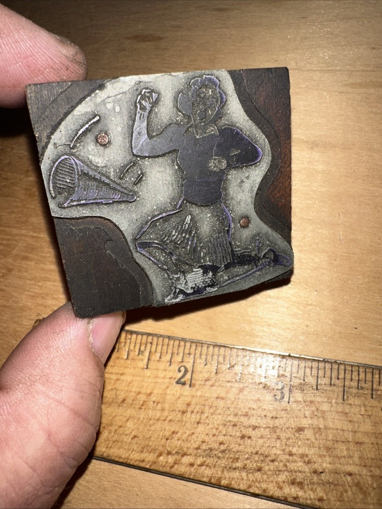 Print Block “ Cheerleader “ Type Cut Block Early Scene!