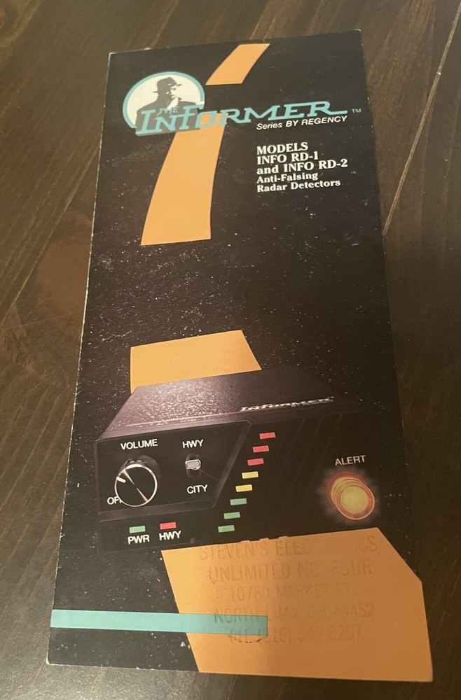 Informer by Regency Models RD-1 RD-2 Manual