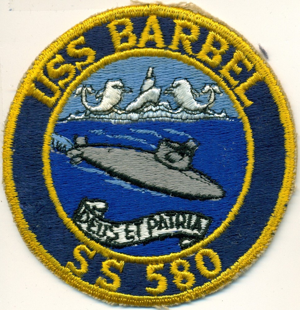 USN USS BARBEL SS-580 SUBMARINE PATCH