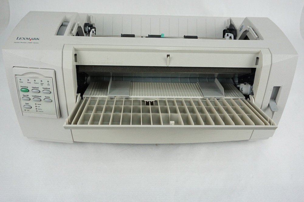 Lexmark 2580-500 2500+ Dot Matrix Forms Printer Without Top Cover