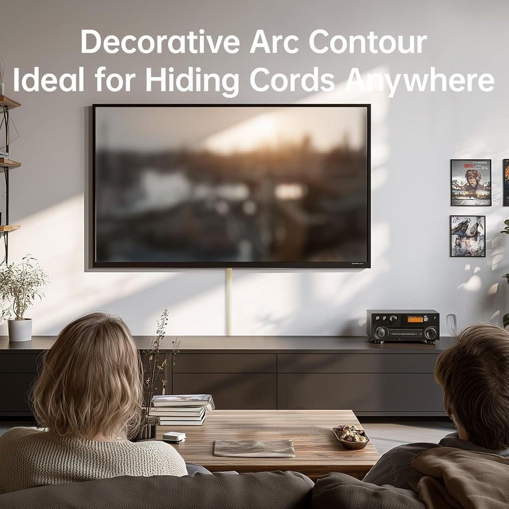 Adhesive Cord Hider Wall Kit Wire Cover, 42.5In Multiple Function Cable Cover fo