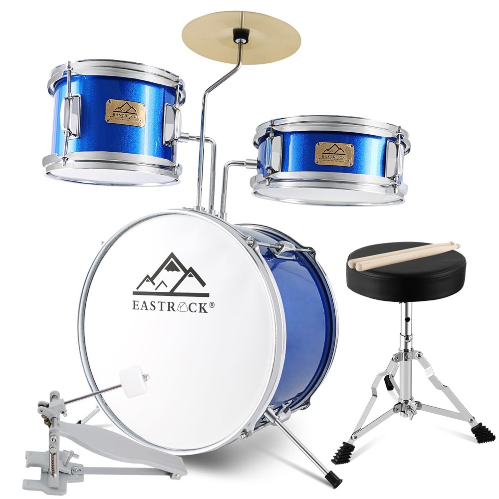 EASTROCK Junior Drum Set, 3 Piece 14'' Junior Drum sets for Drummer,Beginner,...