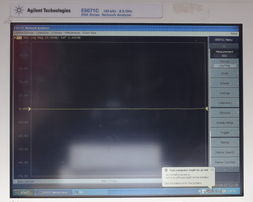 Agilent E5071C Vector Network Analyzer