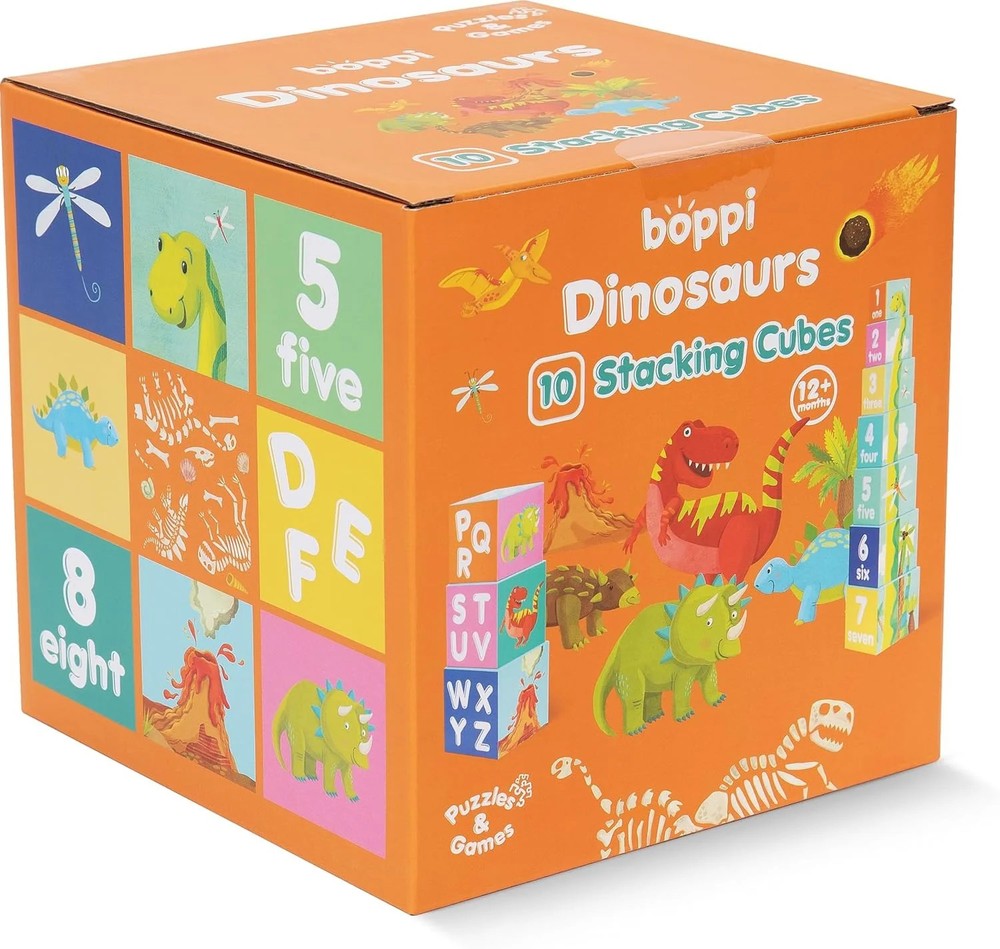 Boppi Stacking Cubes - Dinosaurs