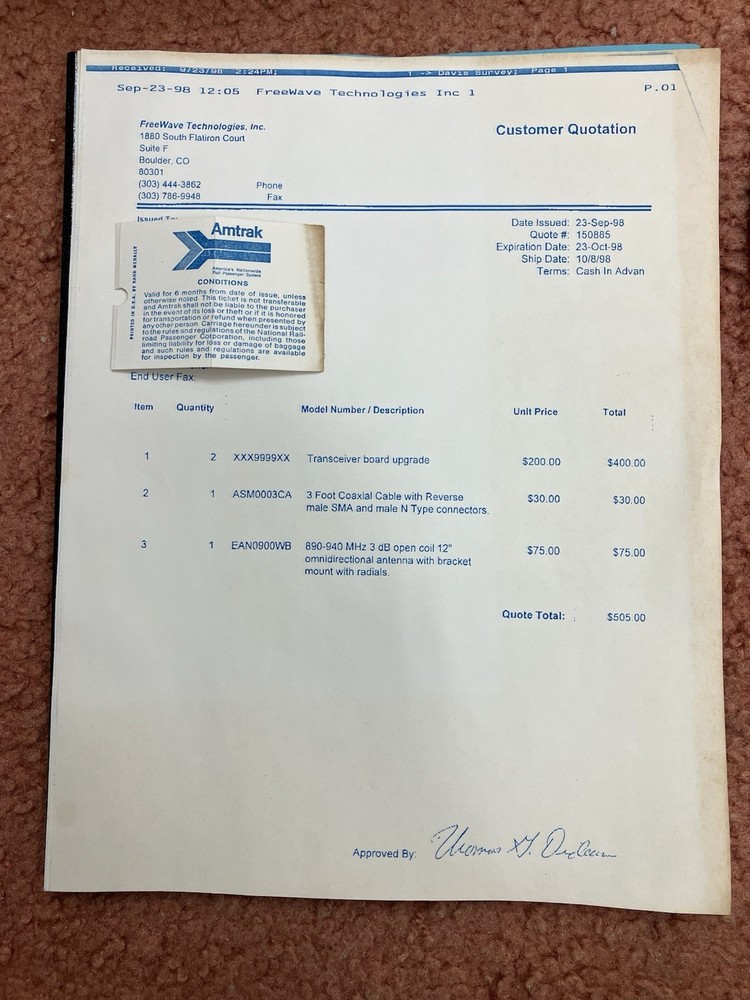 2 X FREEWAVE WIRELESS DATA TRANSCEIVERS DGR-115H W/ CABLES, POWER, MANUAL, BOX