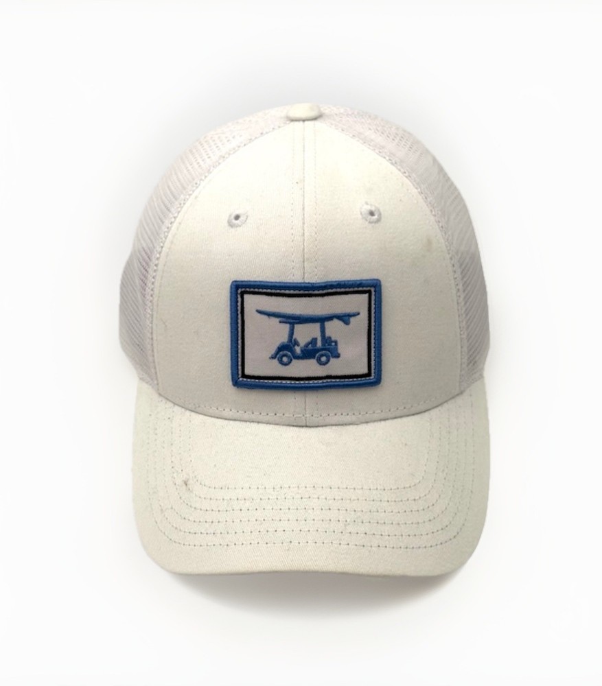 Bald Head Blues Golf Cart Trucker Hat w/ Adjustable Strap