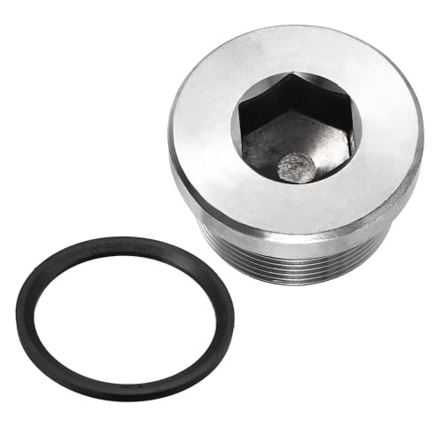 M33 x 1.5 Stainless Steel Pipe Plug, Internal Hex Head Socket Pipe Fitting |