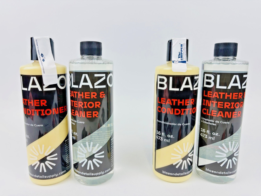BLAZON Leather & Interior Cleaner + Leather Conditioner COMBO 2 PACK