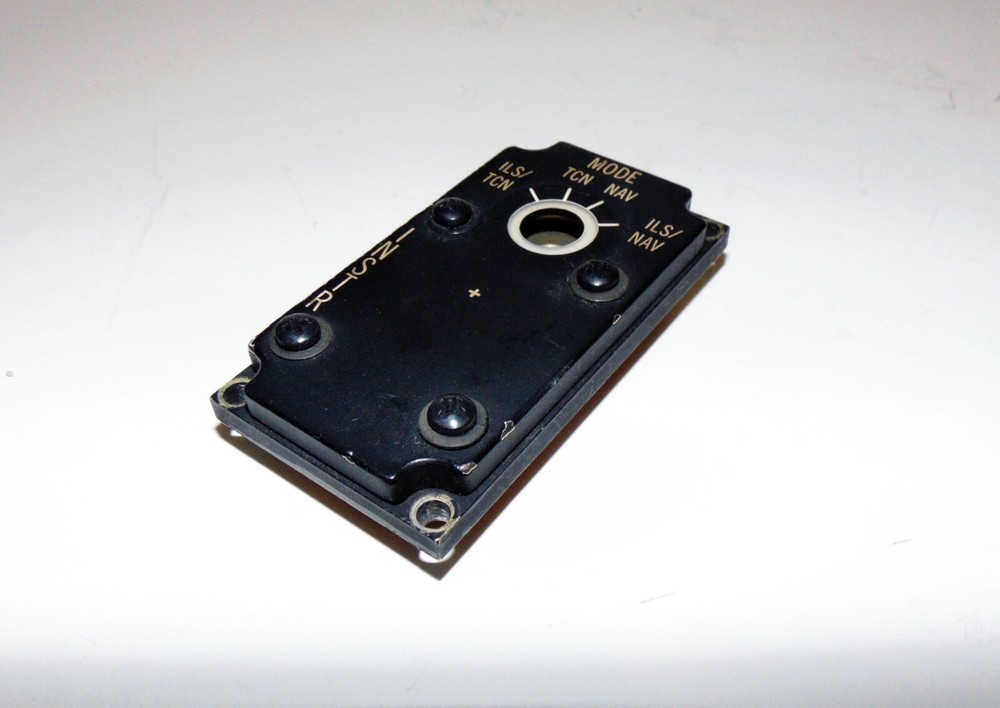 F-16 Instrument Panel Navigation Mode Switch Edge Lighted Panel & Back Plate