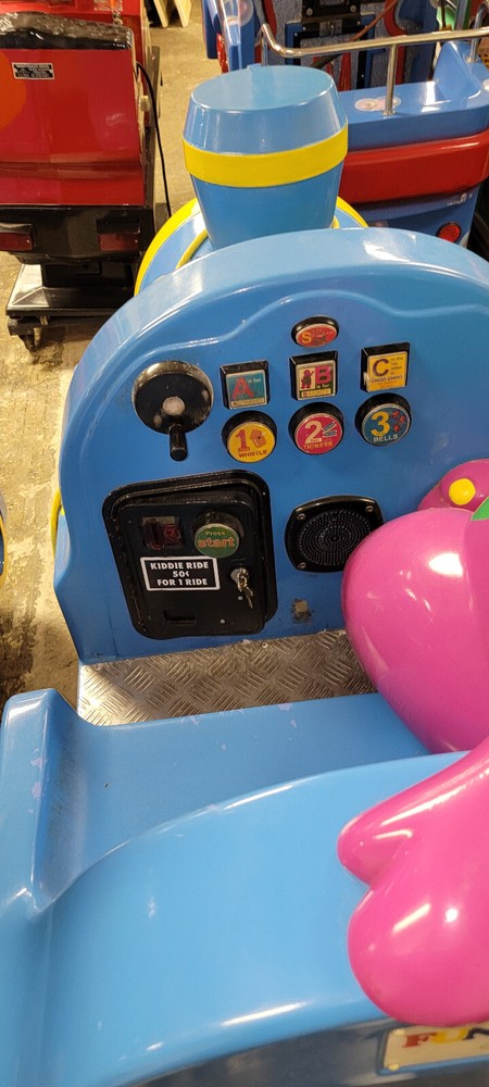 Barney Train Coin Operated Kiddie Ride