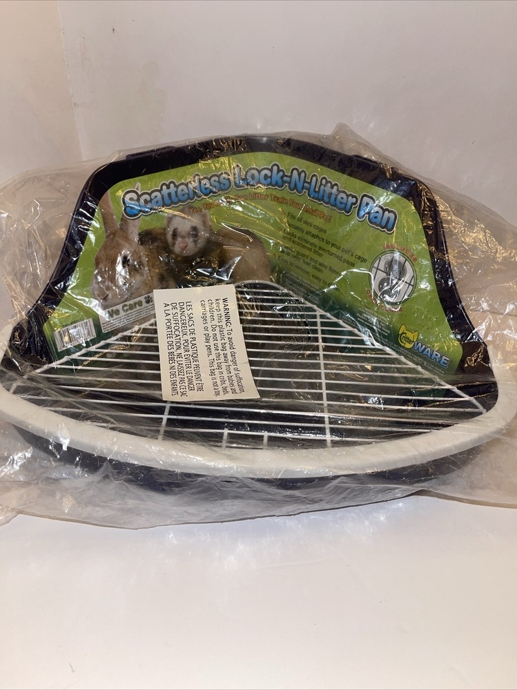 Ware Manufacturing Plastic Scatterless Lock-N-Litter Pan Small for Small Animal