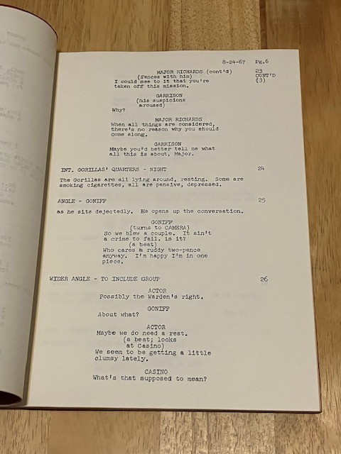 GARRISON'S GORILLAS TV Script The Expendables REVISED FINAL DRAFT August 1967