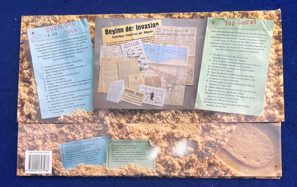 D Day Replica Document Collection Map Orders French Leaflet German Poster MORE