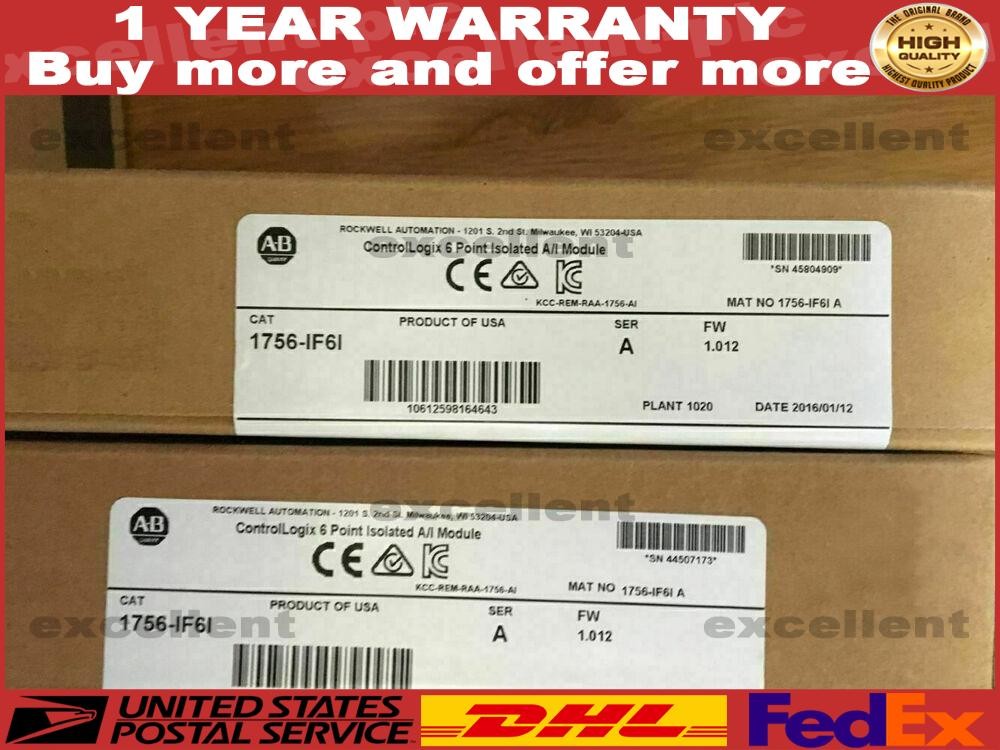 2PCS 1756-IF6I For VIP DHL/UPS