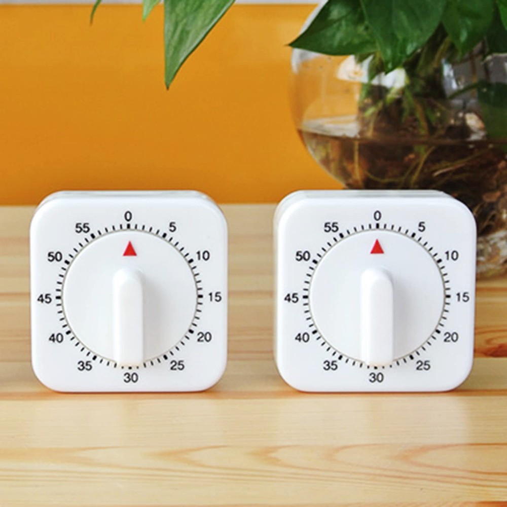 60 Minute Kitchen Timer Alarm Manual Countdown Timer for Home Baking Cooking