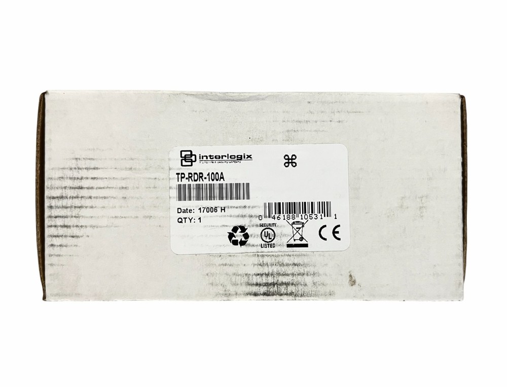 Interlogix TP-RDR-100A TruPortal T-100 Model Card Reader with 3 Covers