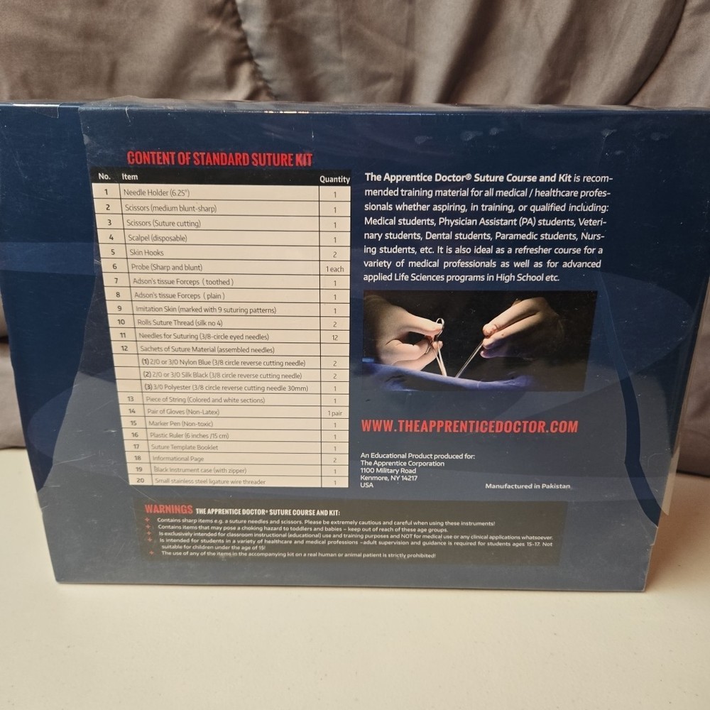 The Apprentice Doctor FOR FUTURE DOCTORS Foundation course kit And Suturing Kit