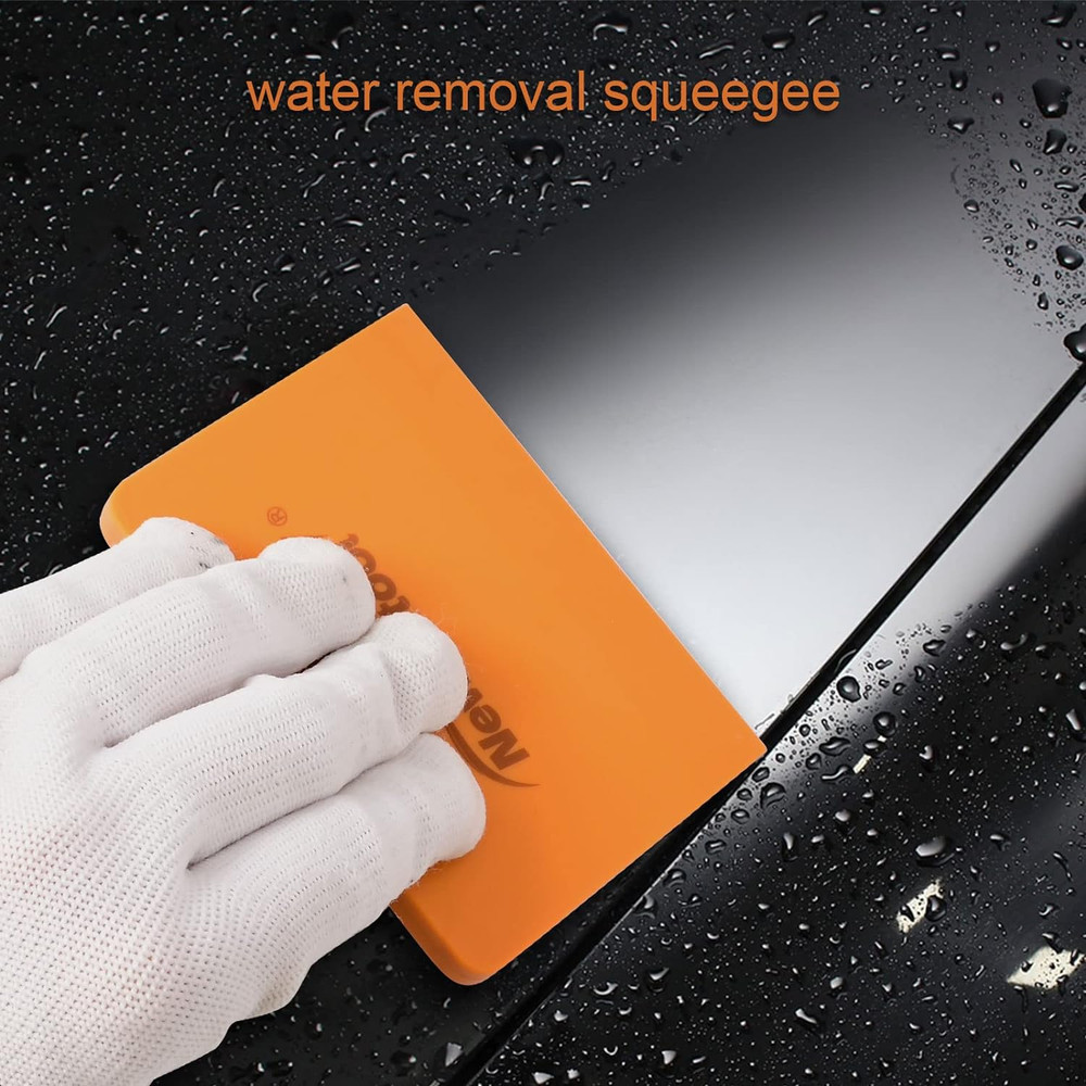 Soft Silicone Small Squeegee for Vinyl, 2 PCS PPF Tools Window Tinting V-Blad...