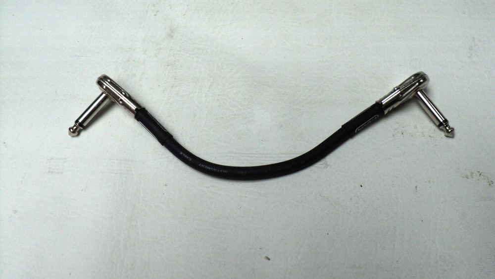 MXR Patch Cable 6 inch (~152mm) 1/4" Angled Flat ( pancake ) ends