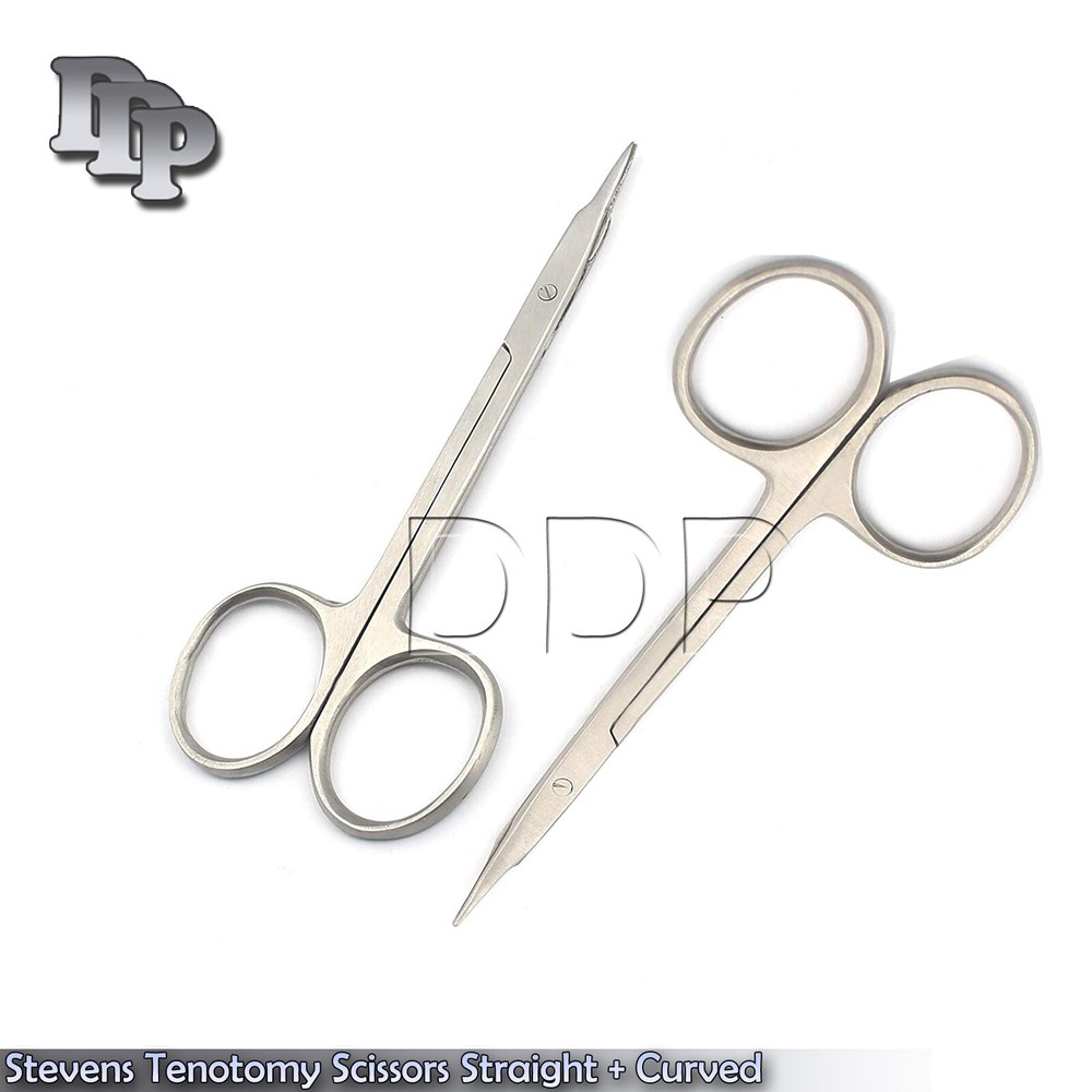 Stevens Tenotomy Scissors 4'' Straight + Curved Surgical Instruments