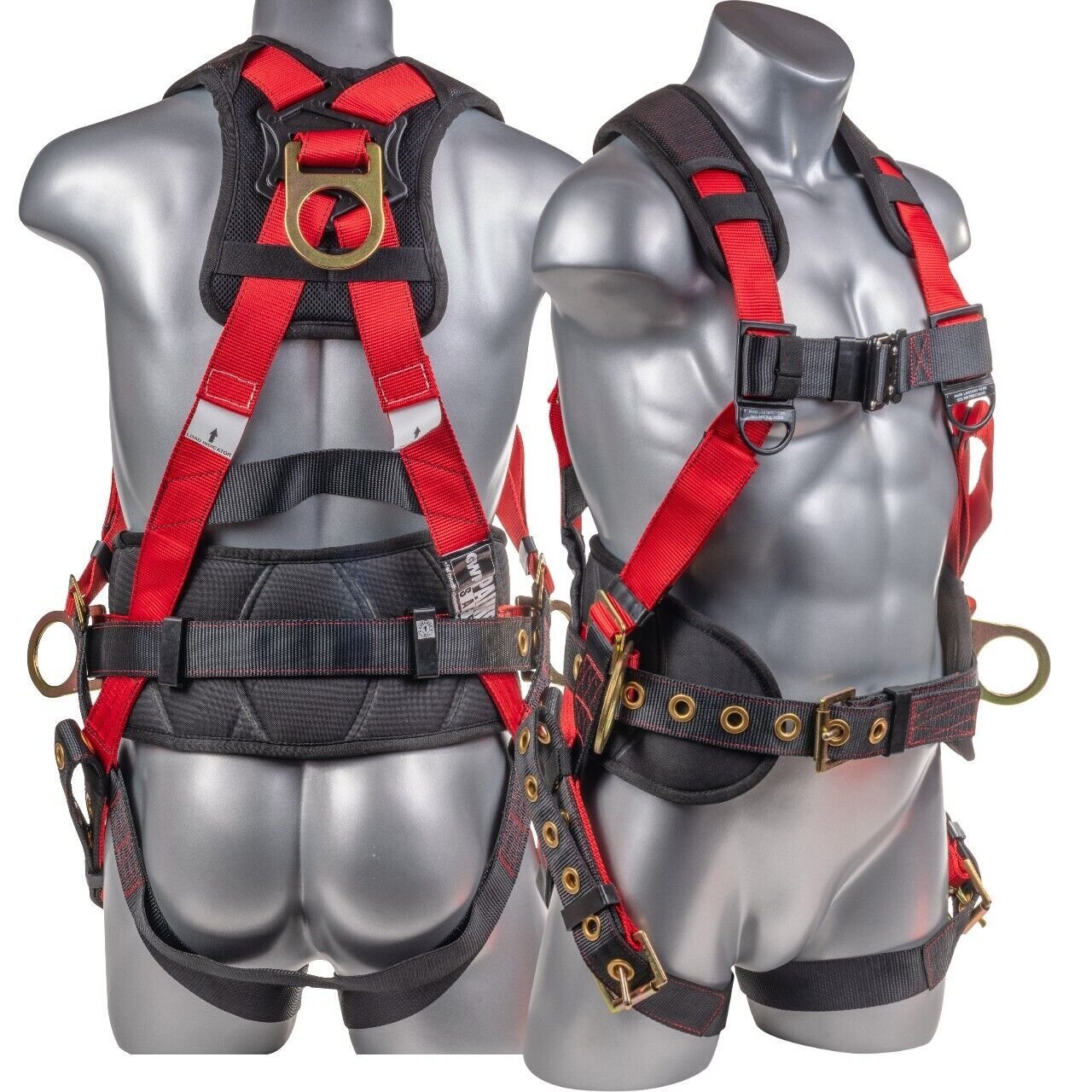 Palmer Safety Hammerhead 5pt Safety Harness Back Padded, QCB Chest, Tongue...