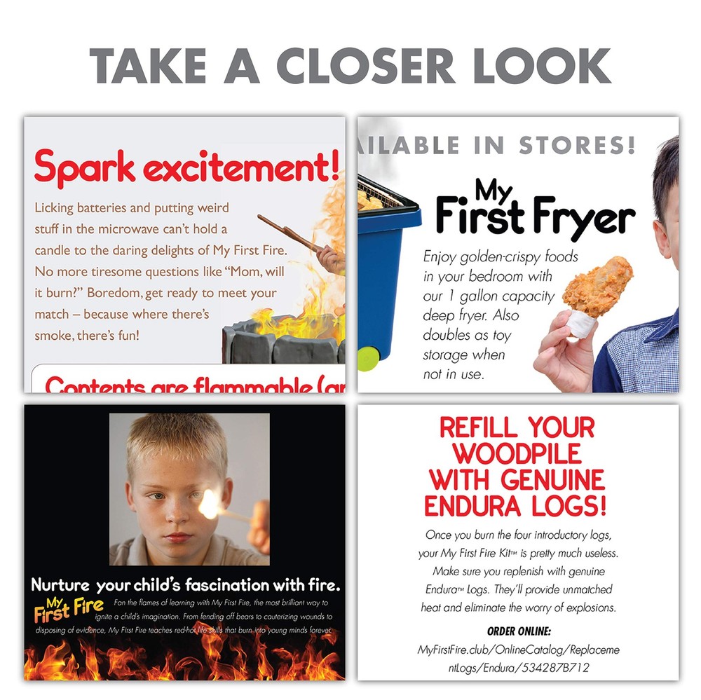 Prank-o My First Fire Prank Gift Box – Empty Box For Wrapping Real Pre