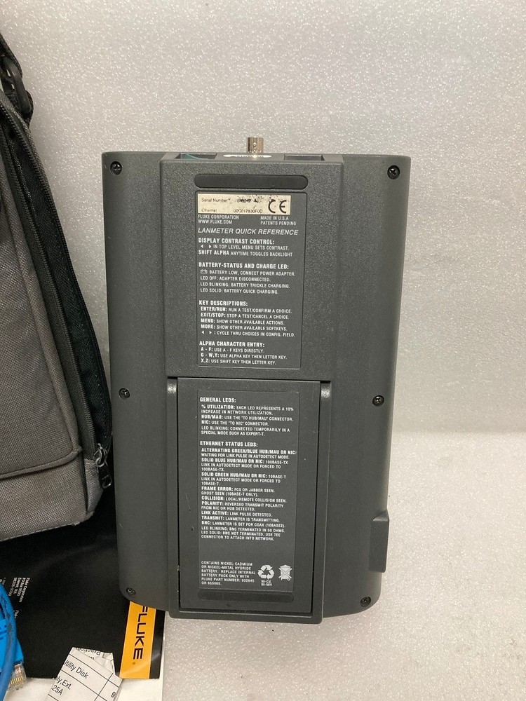 Fluke 683 Enterprise LANmeter Coaxial Tester w/Case { UNTESTED }