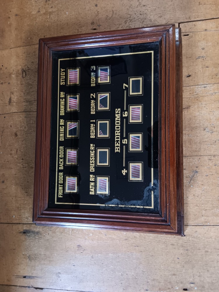 butlers and servants bell indicator box