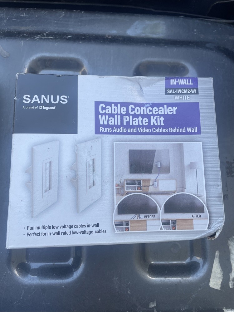 Sanus SAL-IWCM2-W1 Cable Concealer Wall Plate Kit White