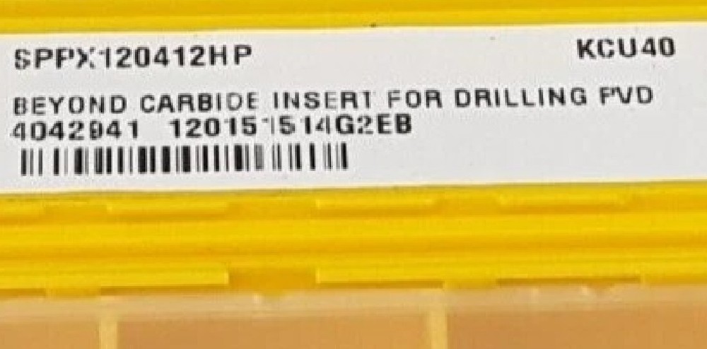 10 PCS  ORIGINAL  INSERTS‎   ‎‎  SPPX120412HP KCU40