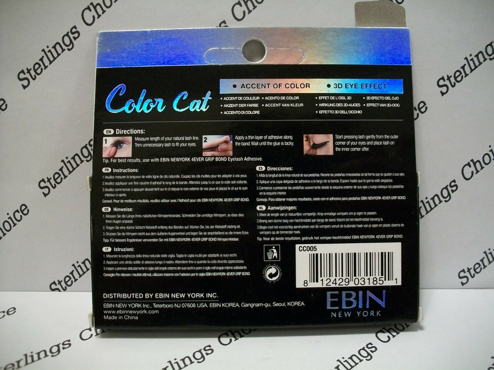 Ebin Color Cat Cattention 3D Lash #CC005 New York