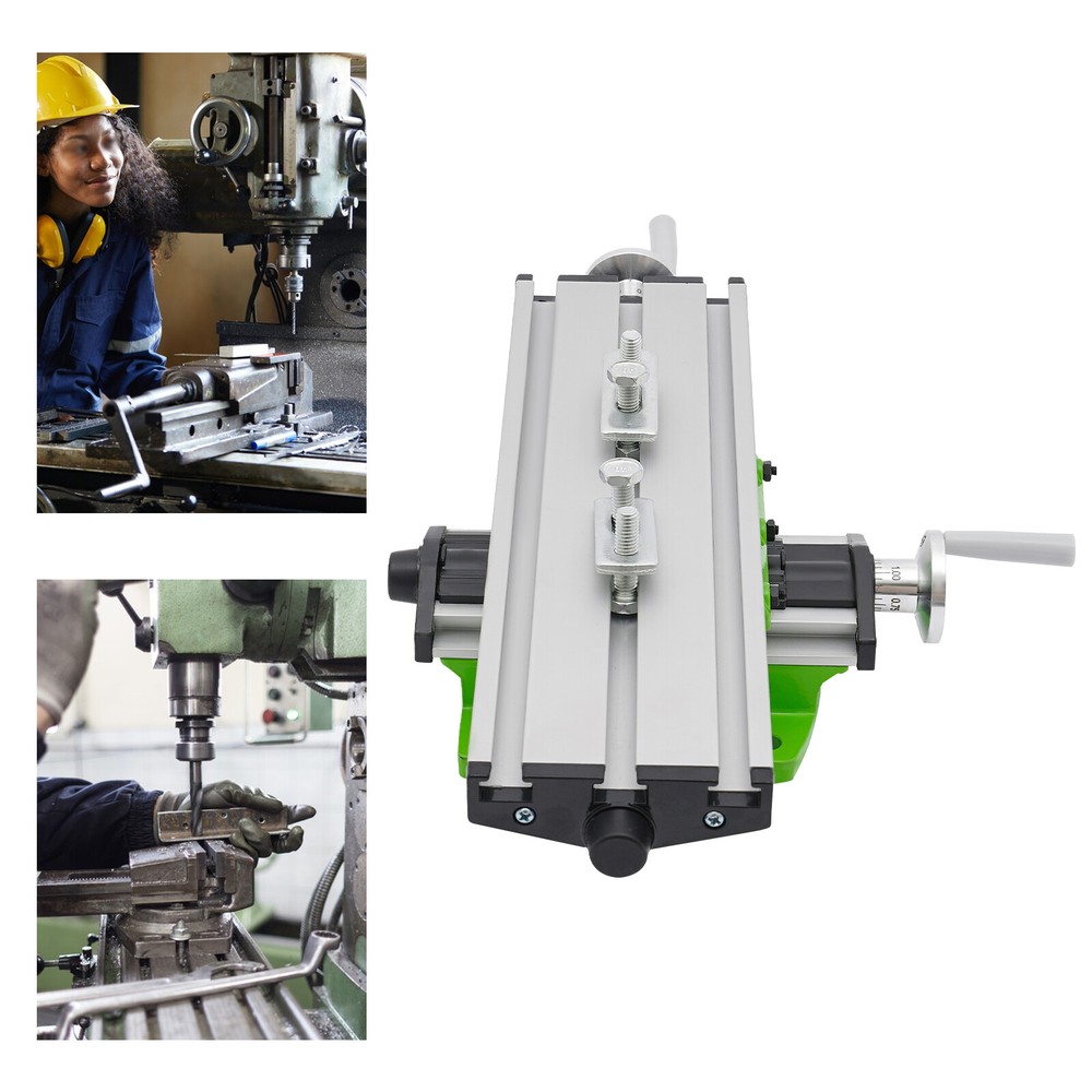 Cross Slide Drill Press Bench Axis Mill Machine Work Table Compound Vise Vice