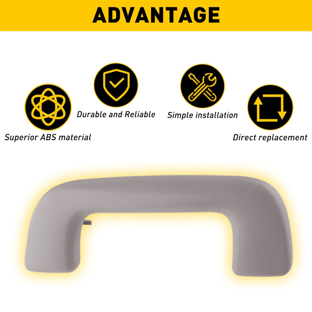 For 2008-2017 Toyota Yaris Front Roof Handle Pull Grab Handle Replacement Gray