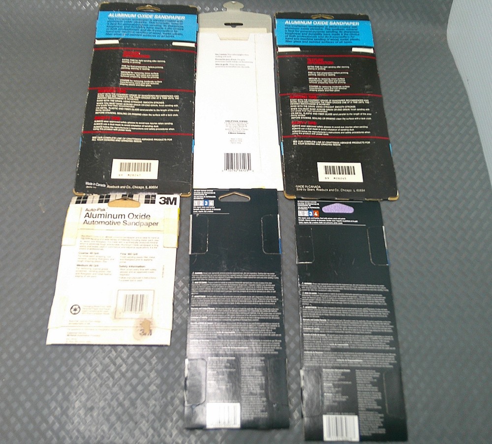 Sandpaper Different Grits Wet/Dry Woodworking Auto NEW W/SOME SHEETS MISSING