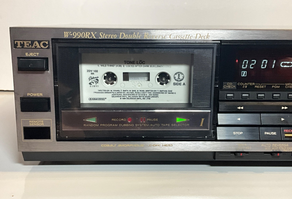Teac W-990RX Double Cassette Deck Auto-Reverse No Remote - SHIPPING INCLUDED
