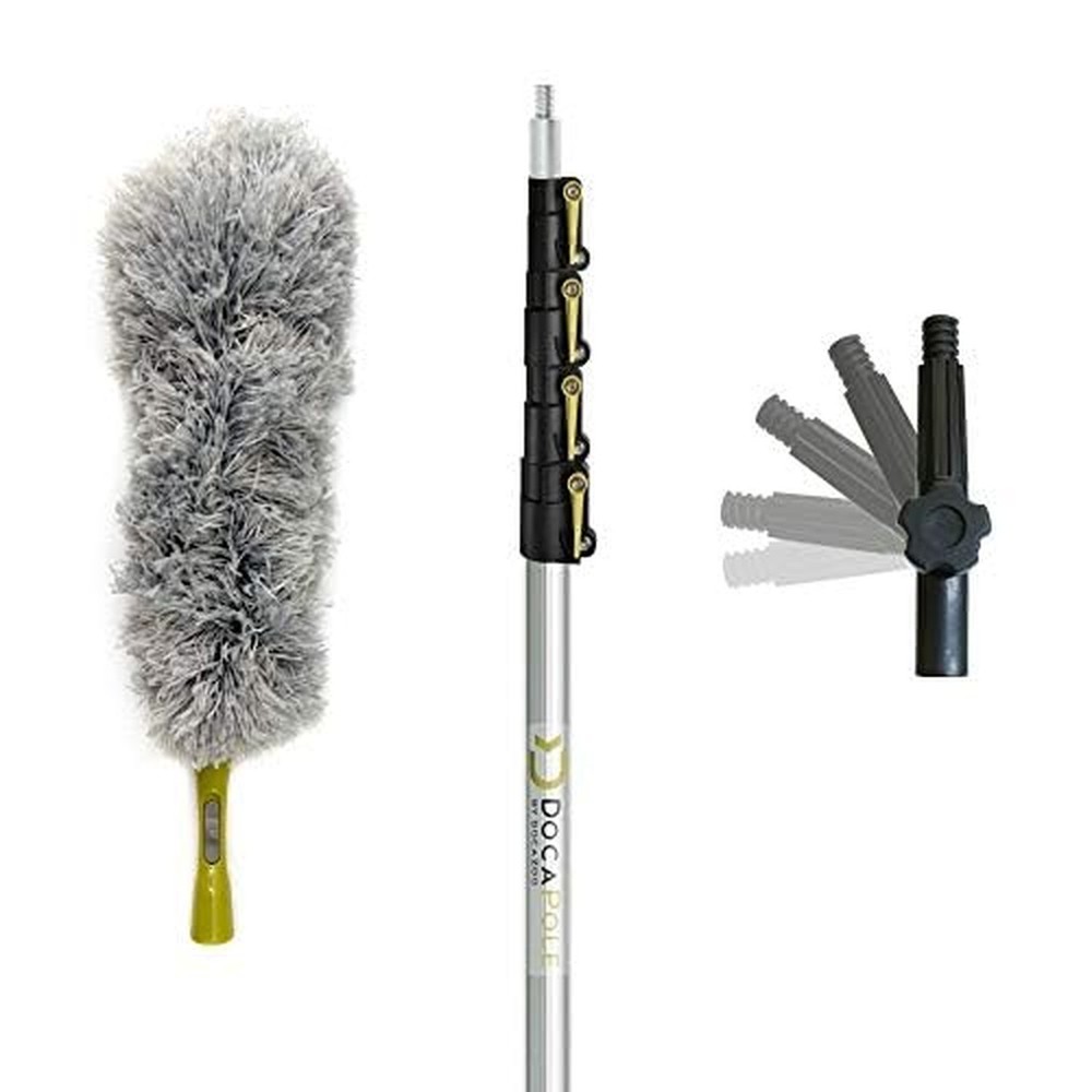 DOCA Telescoping Pole 7-30 Ft - Extension Pole for Cleaning, Feather Duster, ...