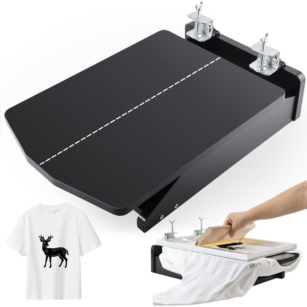 Screen Printer, 1 Color 1 Station Silk Screen Printing Press, Unique Hinge De...