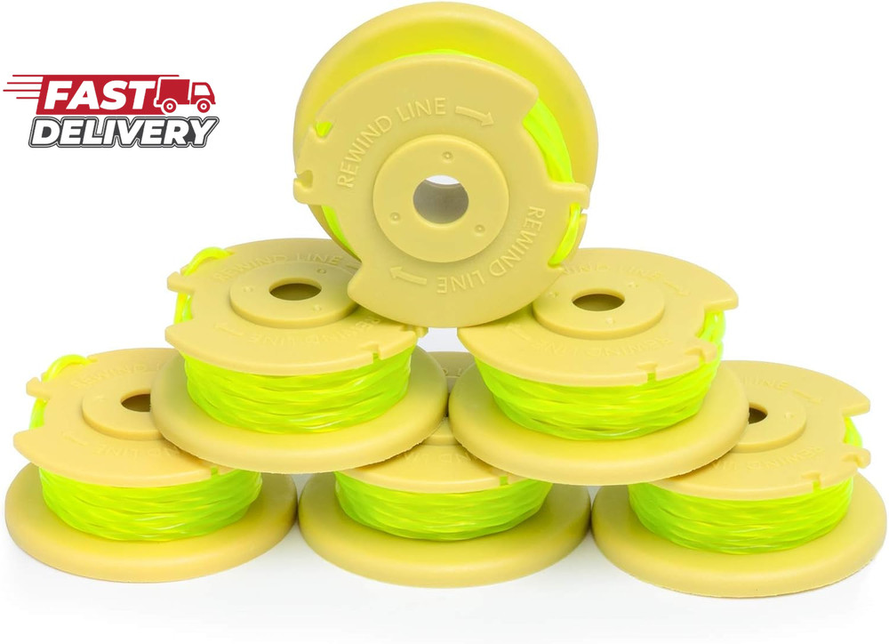6 Pack Weed Eater String Replacement for Ryobi 18V, 24V, and 40V Cordless Trimme