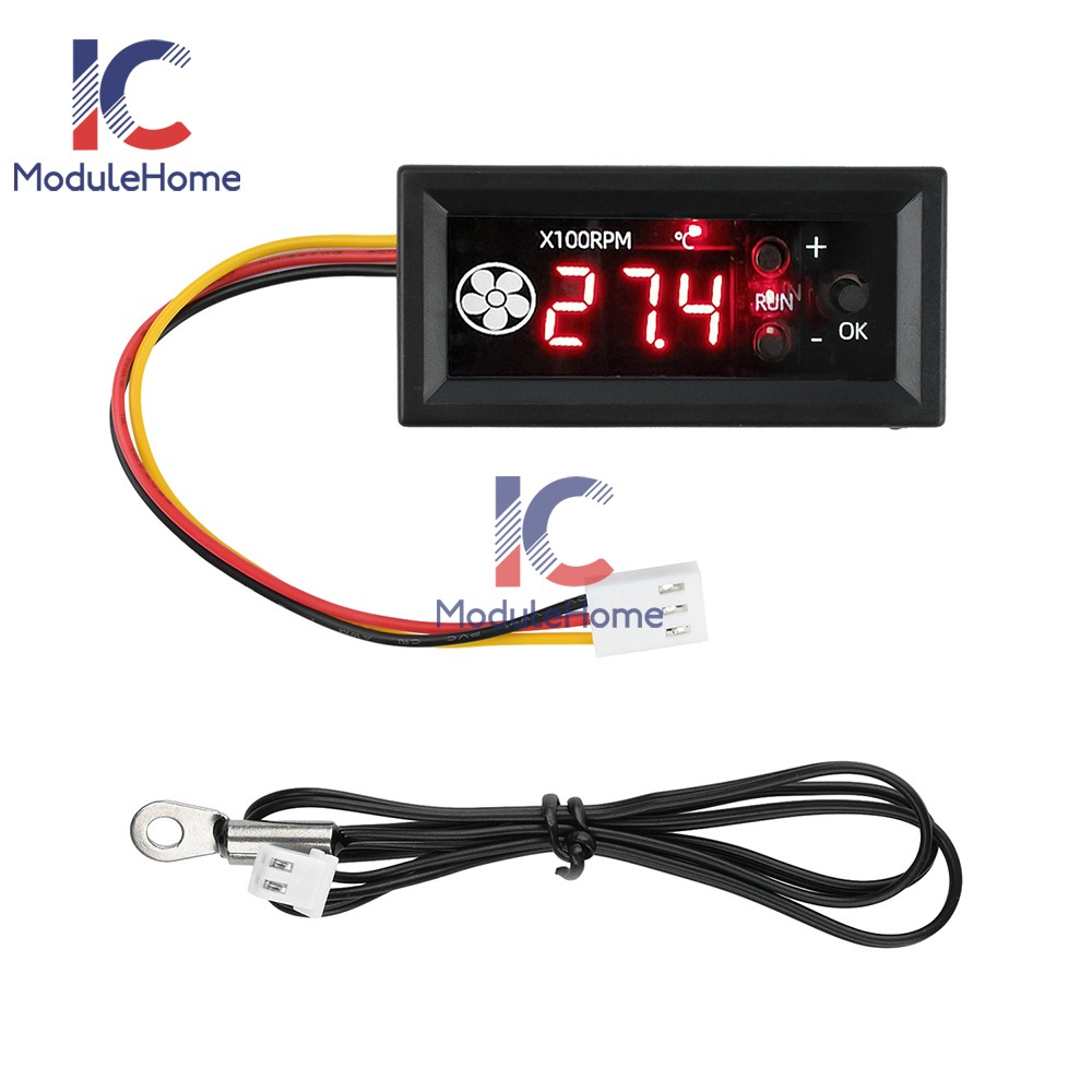 12V 3A 4-wire PWM CPU Fan Temperature Control Digital Speed Controller Module