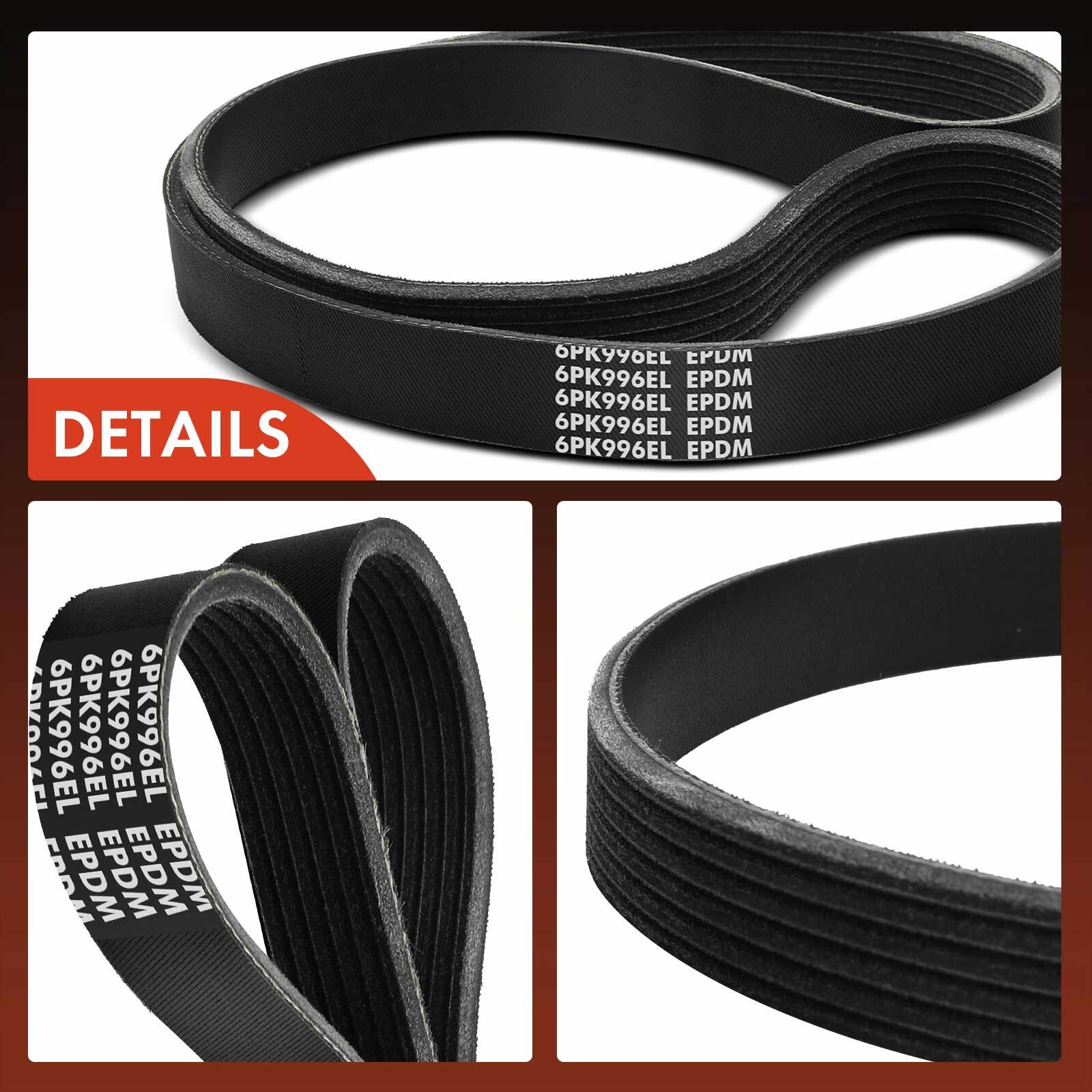 39.221 in Stretch Fit Serpentine Belt for Ford Escape 2017-2019 Fiesta 2014-2019