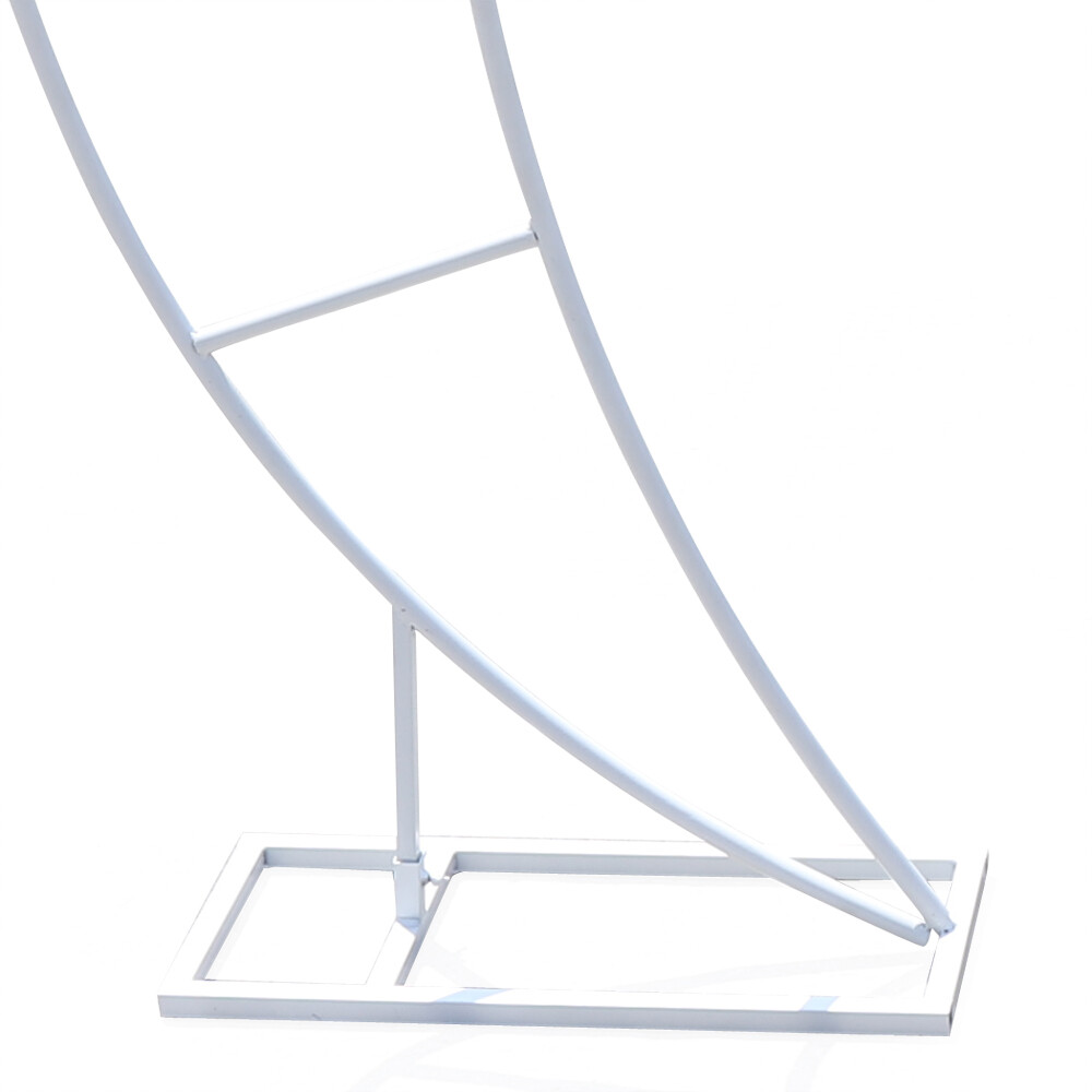 2 Piece Wedding Arch Crescent Moon Floral Stand Party Framework Stand Backdrop