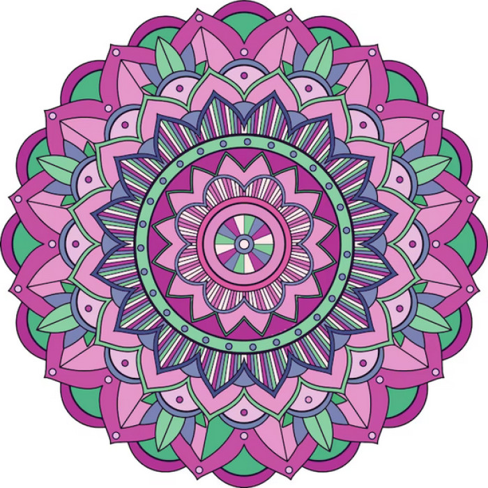 30 Custom Passion Leaf Mandala Art Personalized Address Labels