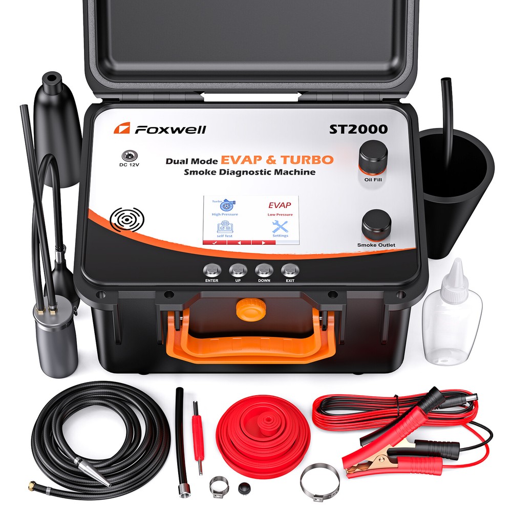 FOXWELL ST2000 Auto EVAP Smoke Machine Leak Detector Adjustable Pressure Vaule
