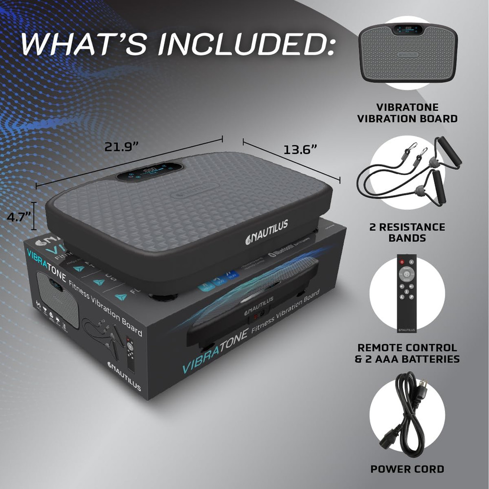 Vibration Plate Exercise Machine for Lymphatic Drainage, Muscle Activation, Full