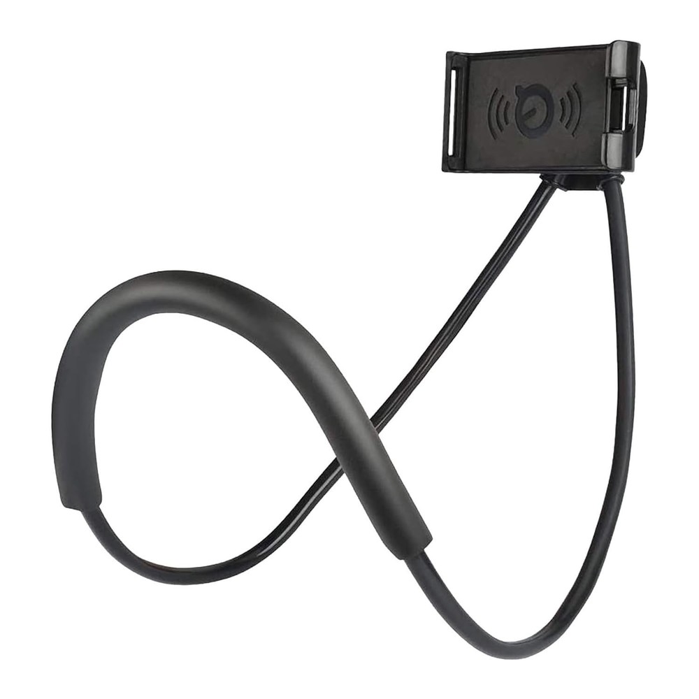 Lazy Cell Phone Holder, Universal Holder for Smart Mobile Black