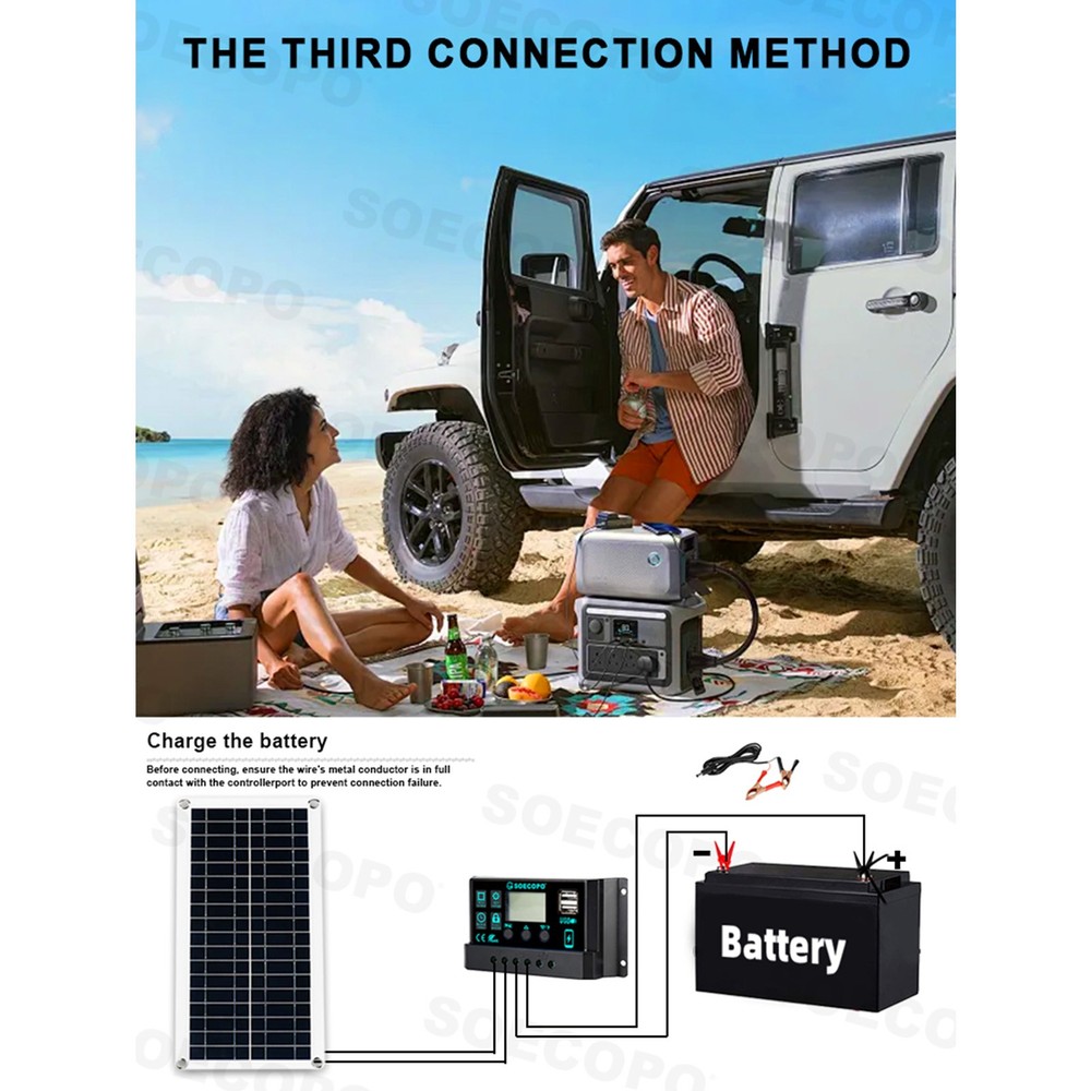 7000W Solar Kit | 200W Panel + 100A Controller | 12V to 110V/220V AC Inverter