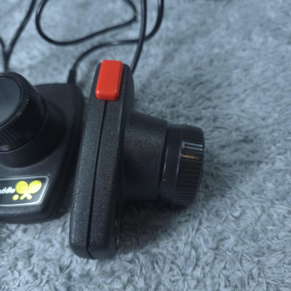 Vintage Atari Paddle Controllers OEM Pair For 2600 7800 Game Console Tested