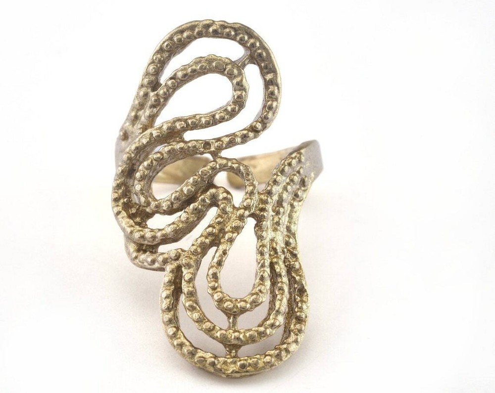 Adjustable Ring Raw brass (18mm 8US inner size) 2746