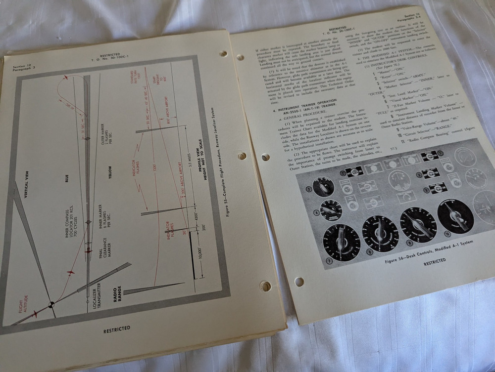 WWII Instrument Flying Trainer Instruction Guide August 1943 book